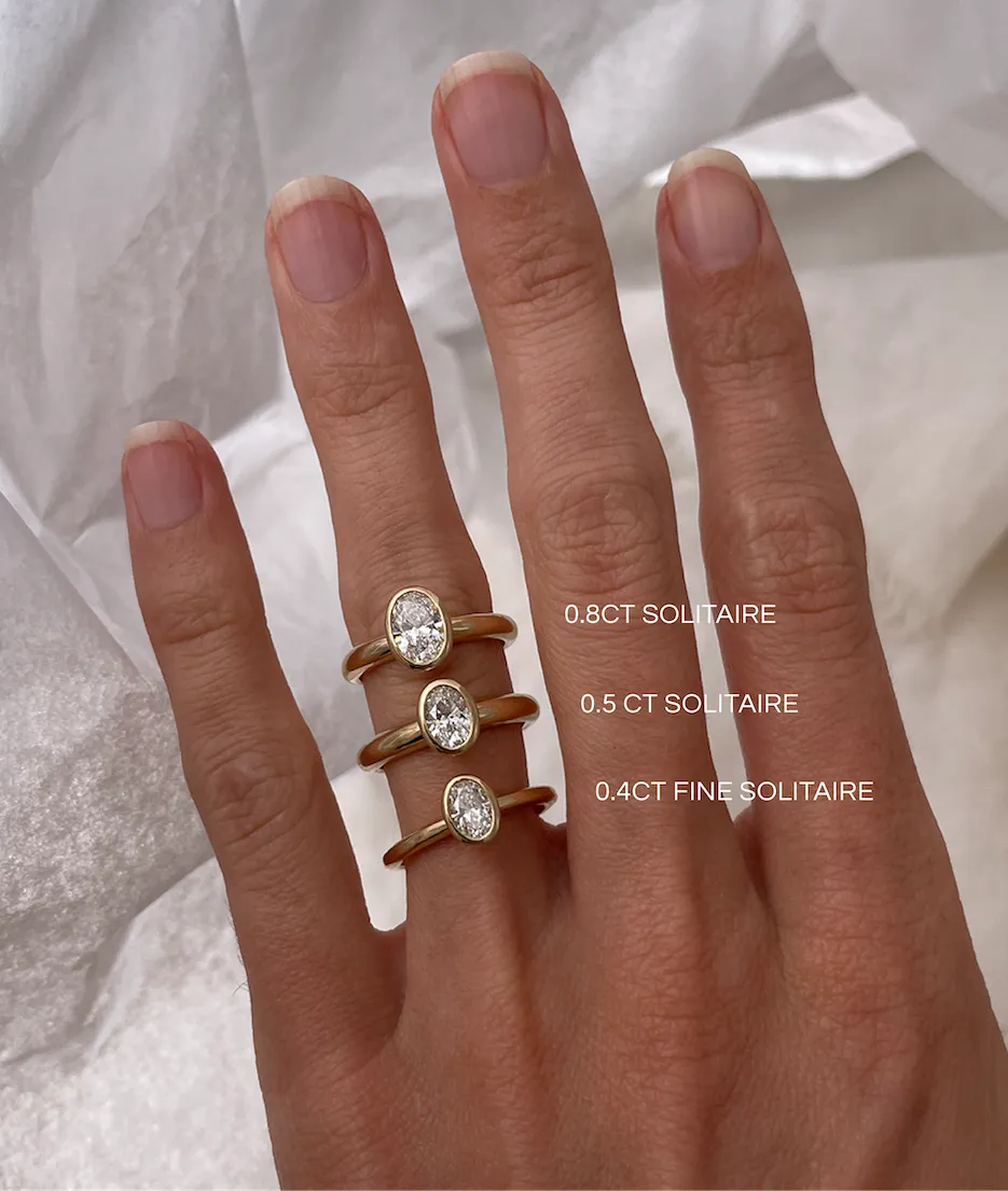 0.5ct Oval Diamond Solitaire