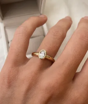 0.5ct Oval Diamond Solitaire