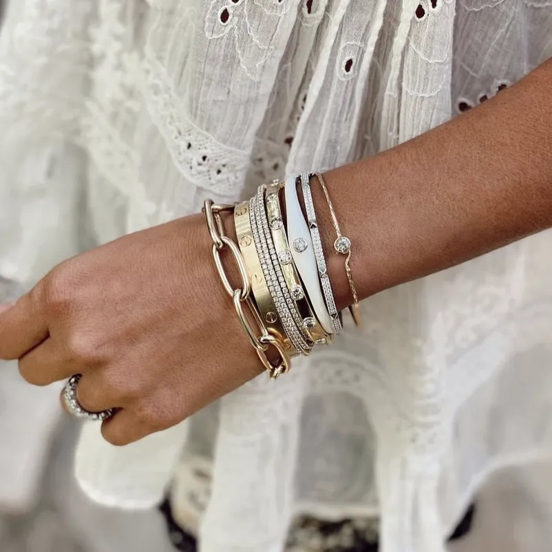 14k Jumbo Chain Bracelet by S. Carter Designs