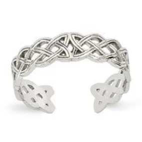 14k White Gold Celtic Knot Toe Ring