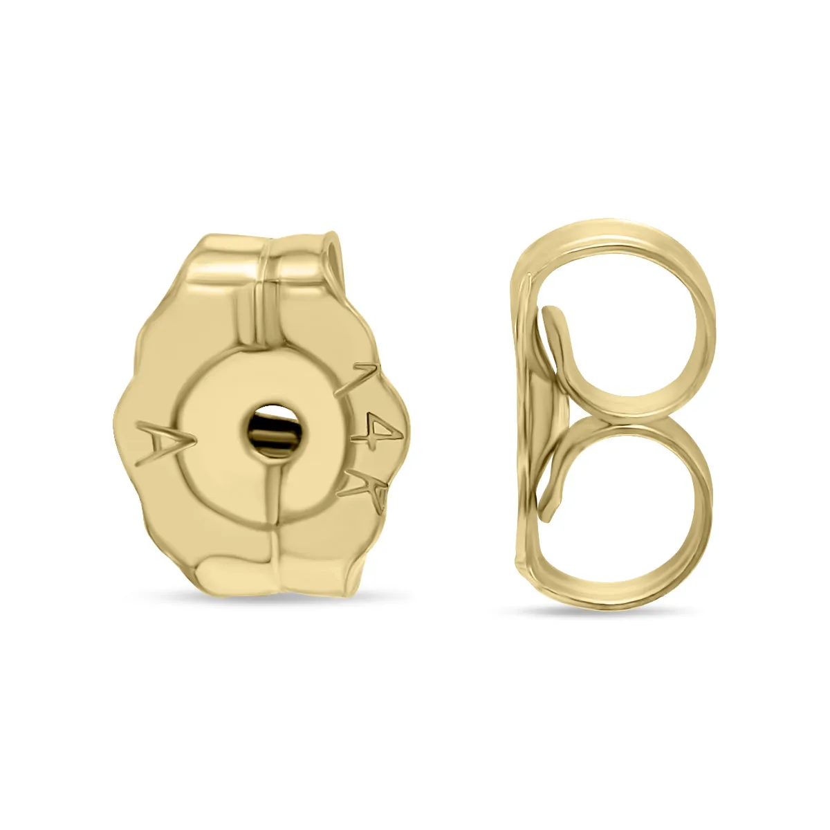 14K Yellow Gold 5Mm Square Ruby Earrings