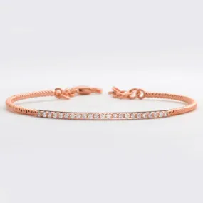14KR 0.35CTW DIAMOND SINGLE ROW BANGLE