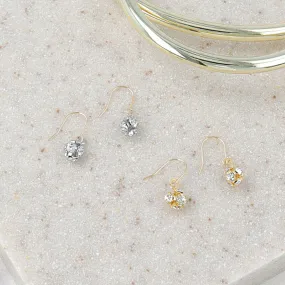18K Gold Hook Ball Earrings