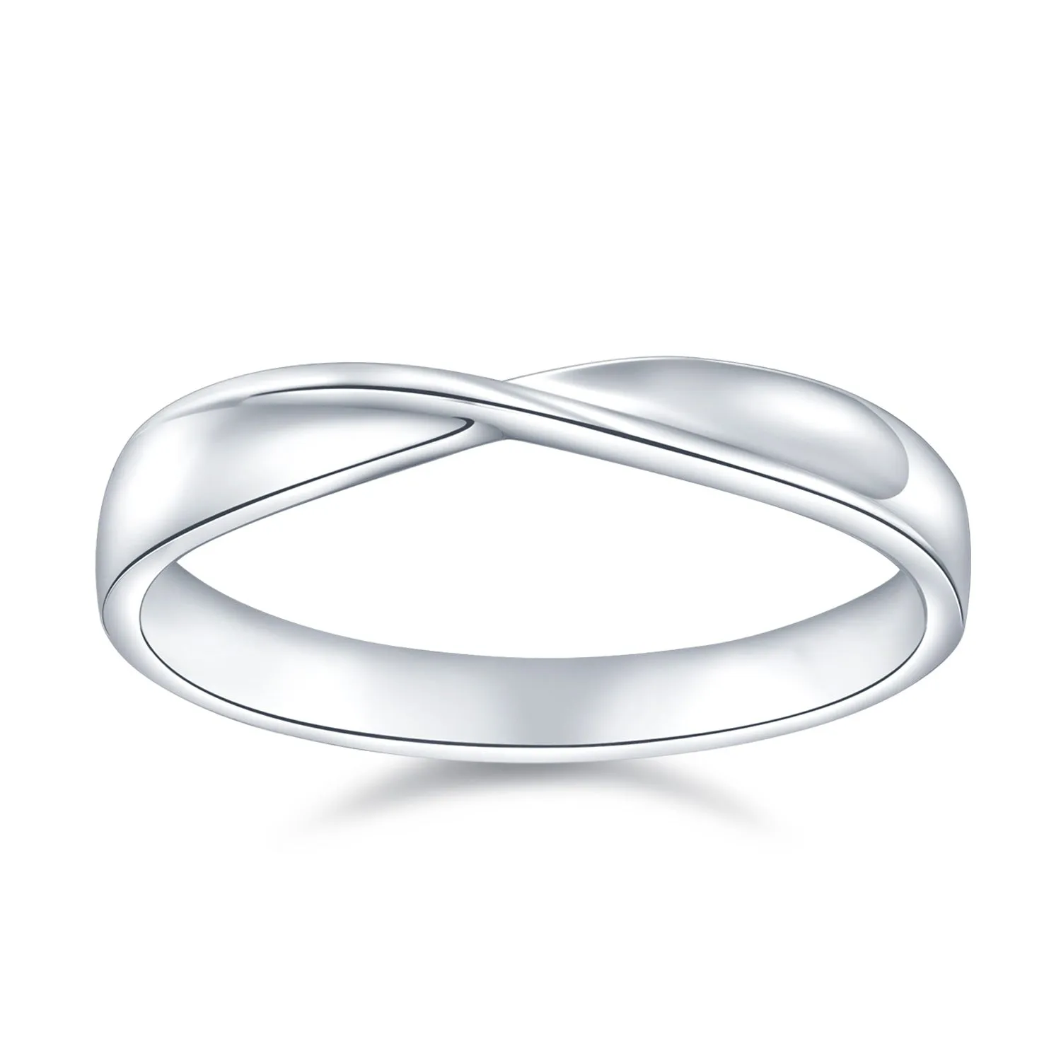 18K White Gold Diamond Band Ring