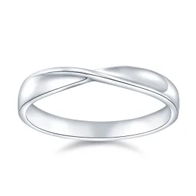 18K White Gold Diamond Band Ring