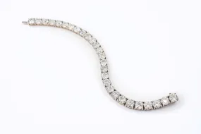 27 ctw Diamond Tennis Bracelet 14k White Gold