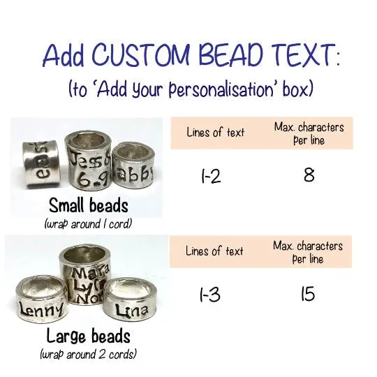 4 Banded Dual Leather Personalised Wrap Bracelet