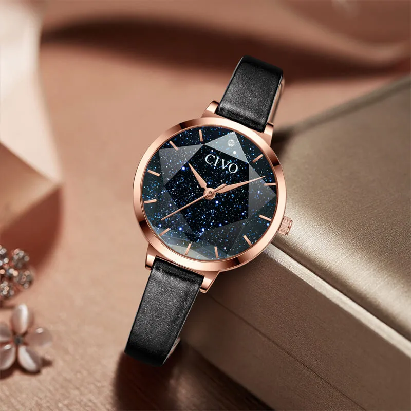 8123C | Quartz Women Watch | Leather Band