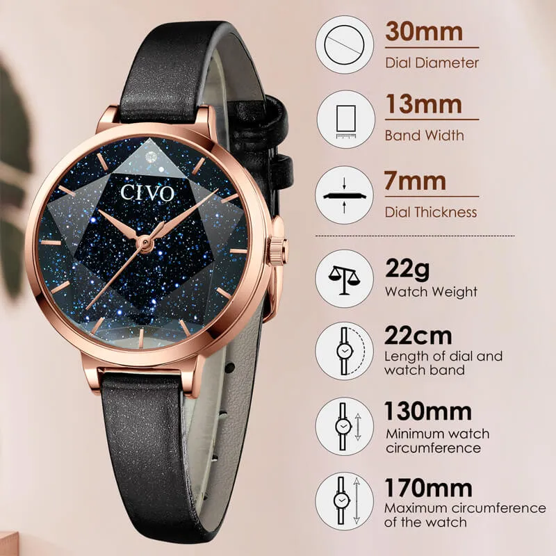 8123C | Quartz Women Watch | Leather Band