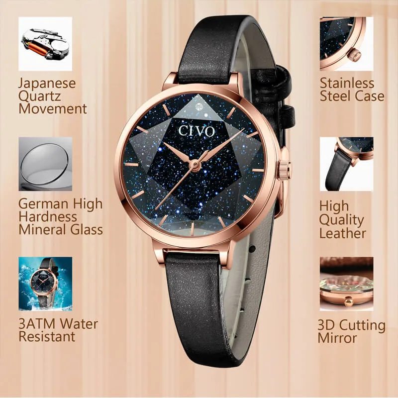 8123C | Quartz Women Watch | Leather Band