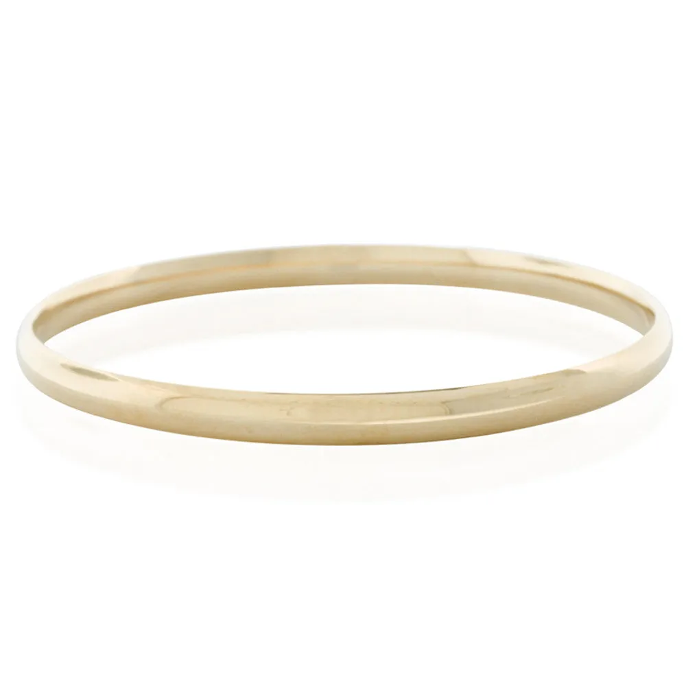 9ct Yellow Gold 4.5mm Bangle