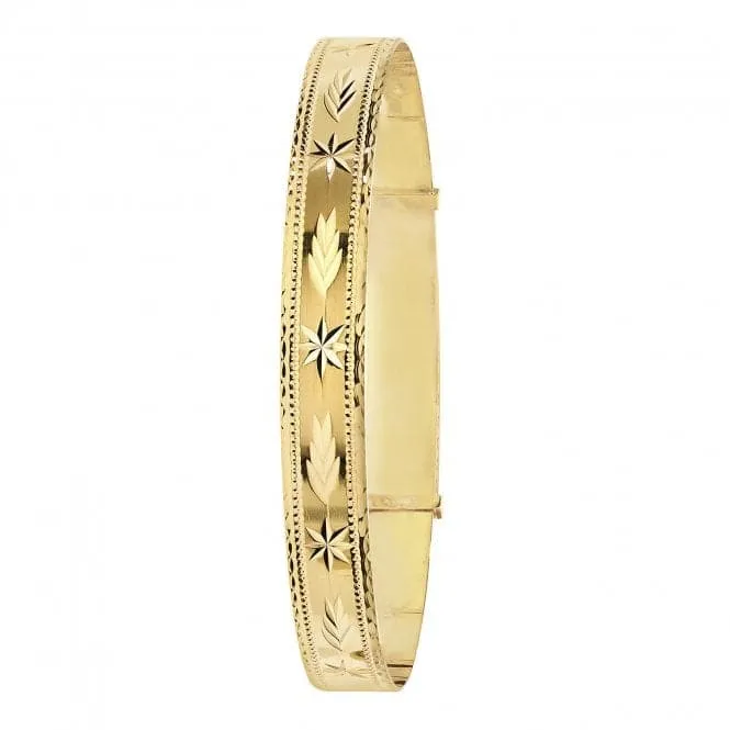9ct Yellow Gold Ladies Bangle BN147
