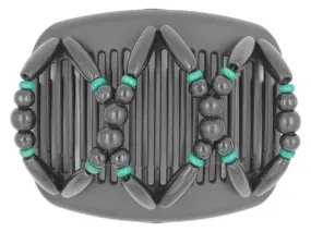 African Butterfly Hair Comb - Beada Black 20