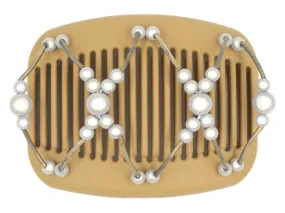 African Butterfly Hair Comb - Beada Tube Blonde 44