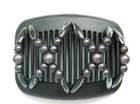 African Butterfly Hair Comb - Dalena Black 40