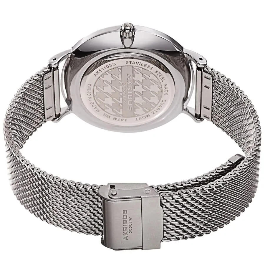 Akribos Xxiv Quartz Silver Dial Men's Watch AK1110SS