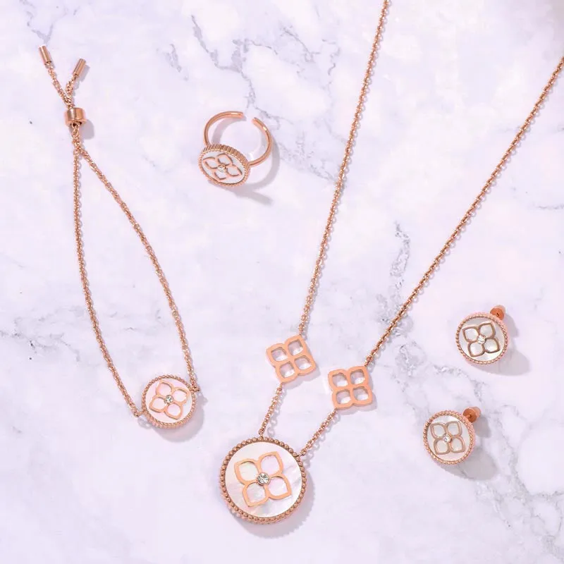 Ameera / Bracelet Pearl Rose Gold