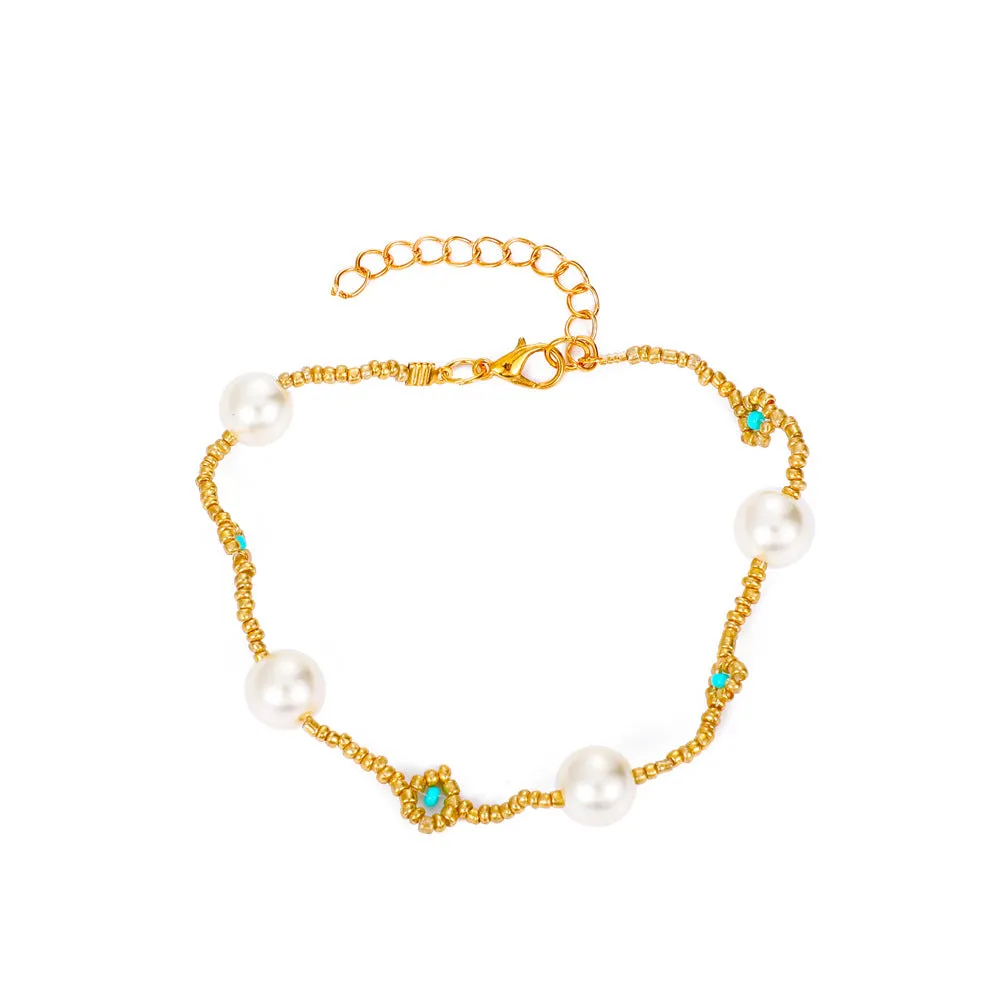 Ancient French Temperament Imitation Pearl Bracelet