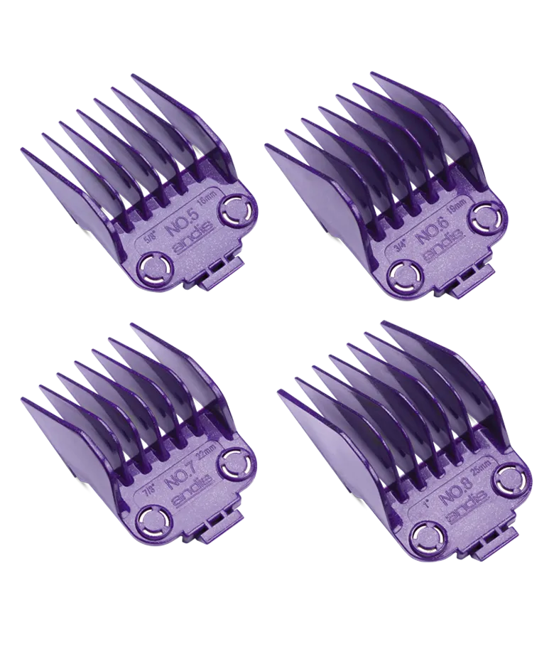 Andis Magnetic Comb Set 4pk Large #5,6,7,8 (Double Magnet) 01415
