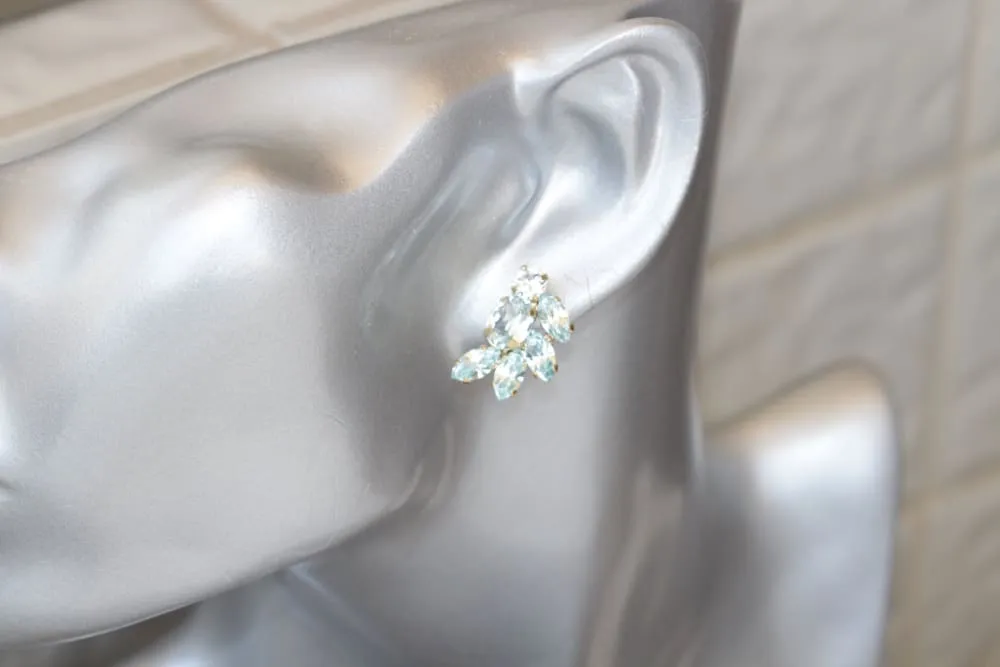 AQUAMARINE STUDS