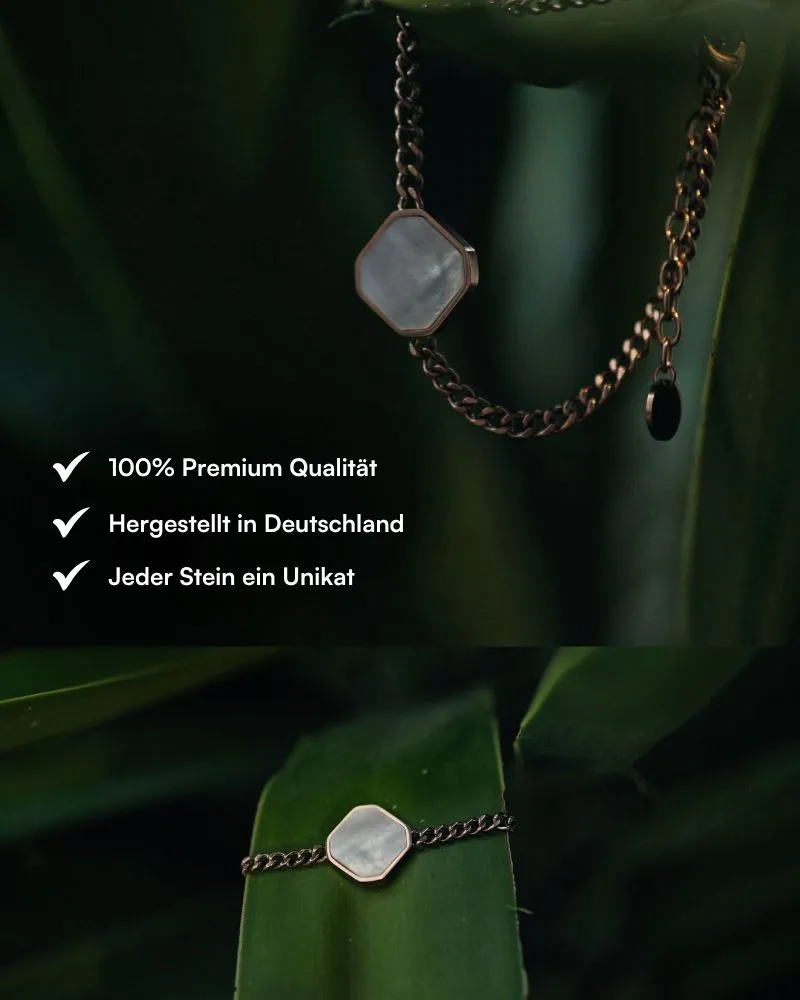 Armband - Perlmutt - Rosegold - Für Sie