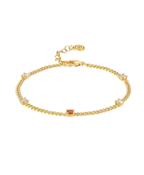 Birthstone Bracelet November 18ct Gold Plated