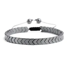 Black Gallstone Arrow Bracelet (Diameter 5.5 cm) 黑膽石箭頭手鍊 (直徑 5.5厘米) KJBR16241