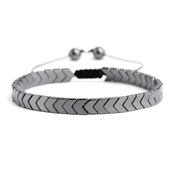 Black Gallstone Arrow Bracelet (Diameter 5.5 cm) 黑膽石箭頭手鍊 (直徑 5.5厘米) KJBR16241