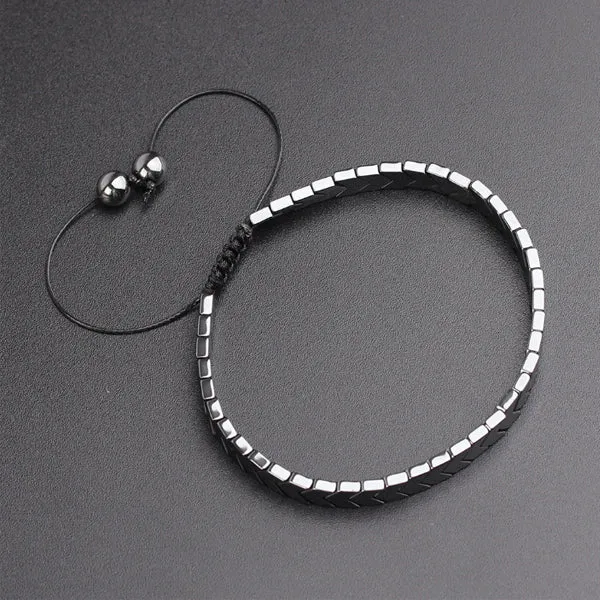 Black Gallstone Arrow Bracelet (Diameter 5.5 cm) 黑膽石箭頭手鍊 (直徑 5.5厘米) KJBR16241