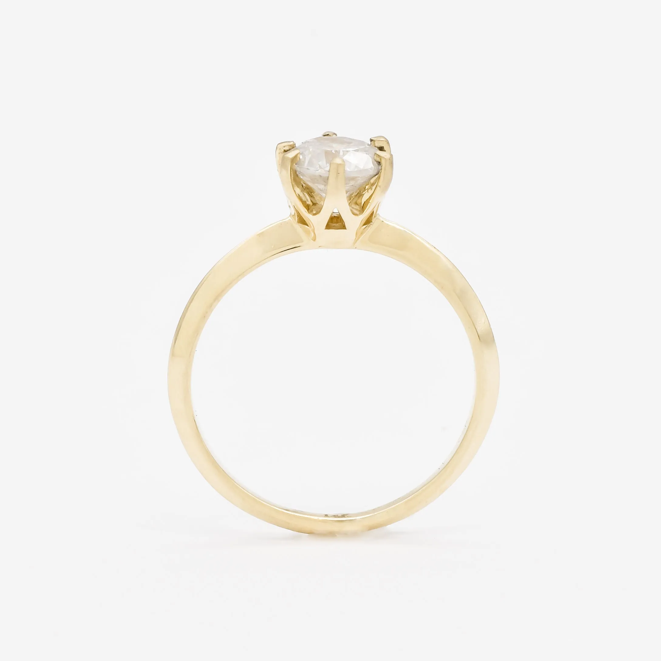 CERTIFIED Natural Diamond Ring - Genuine Diamond Engagement Ring - Real 14k Solid Gold Ring