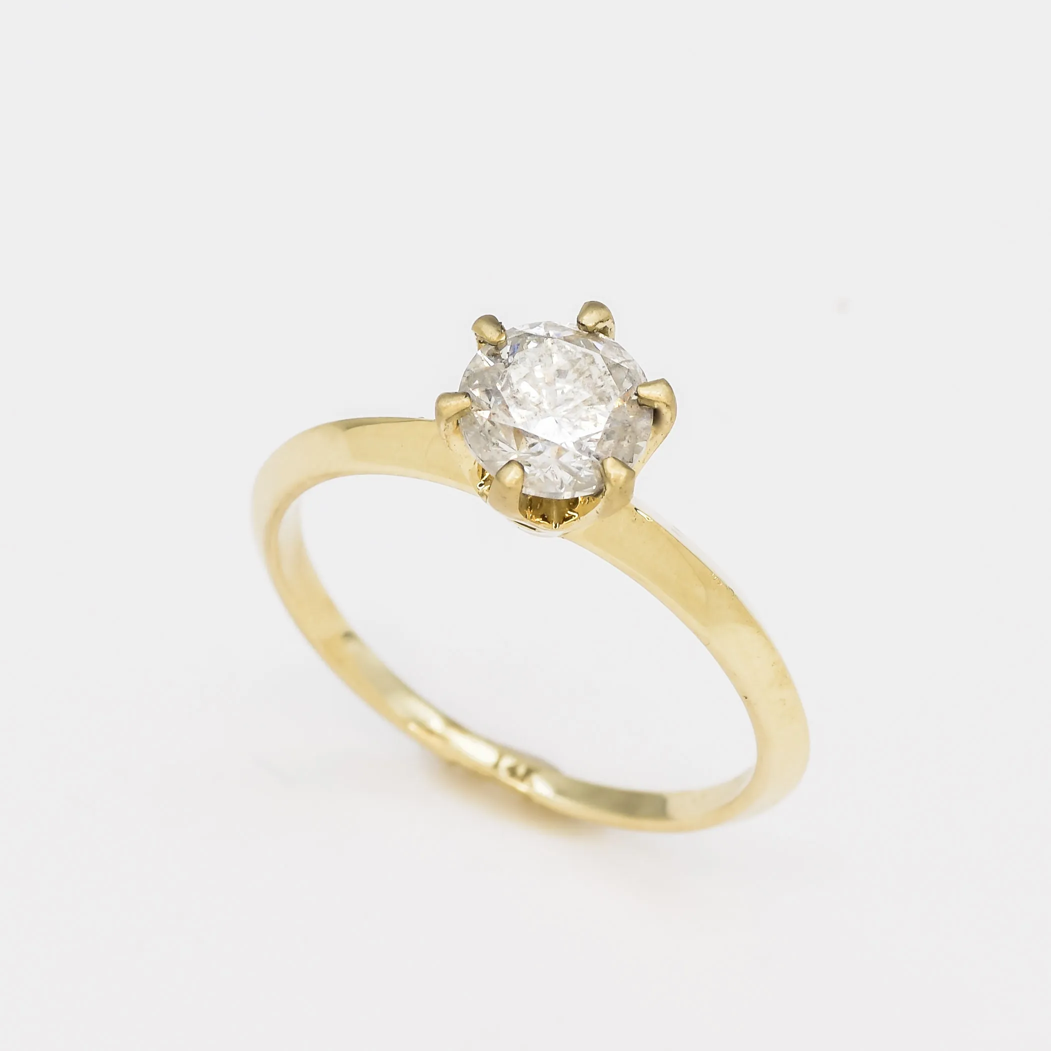 CERTIFIED Natural Diamond Ring - Genuine Diamond Engagement Ring - Real 14k Solid Gold Ring