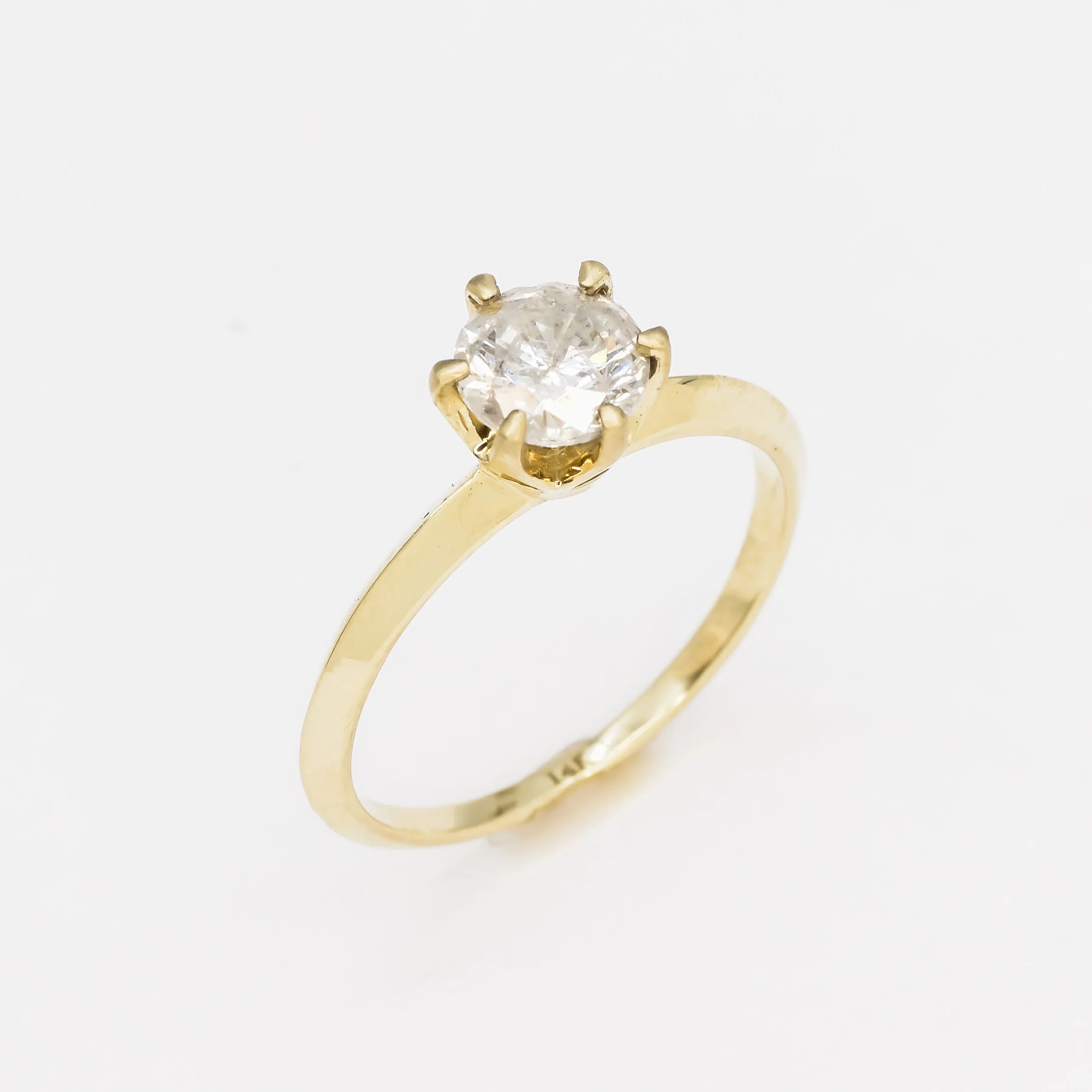CERTIFIED Natural Diamond Ring - Genuine Diamond Engagement Ring - Real 14k Solid Gold Ring