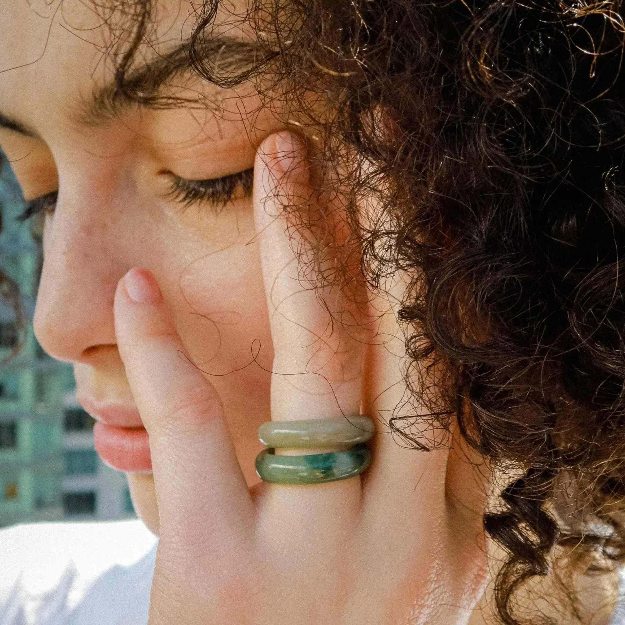 Chess, Cyan Jade Ring