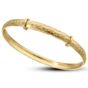 Children's 9-carat Gold Double-Heart Baby Bracelet  (0-3 years)