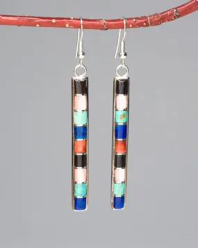 Chromatic Channel Inlay Earrings