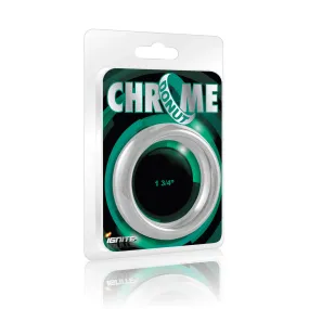 Chrome Wide Donut Cock Ring - 2 inch