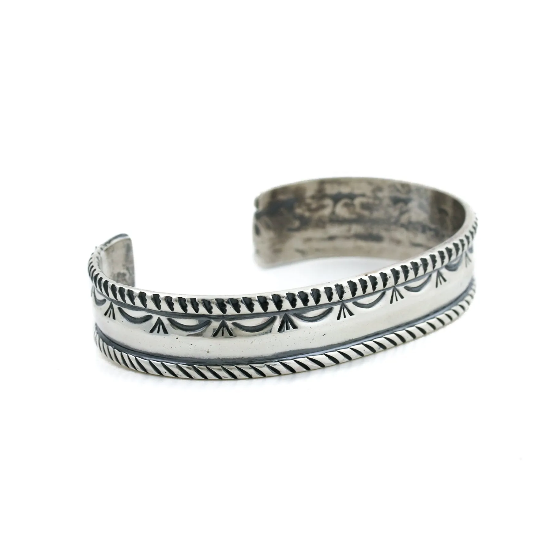Classic Modern Sterling Silver x  "Gabe Natan" Navajo Cuff
