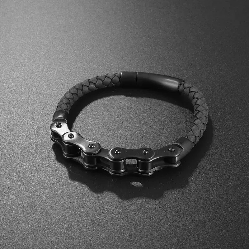 Classic Multilayered Handwoven Leather Bracelet Infinity Symbol Charm Fashion Men's Bangles Jewelry Gifts Pulseira
