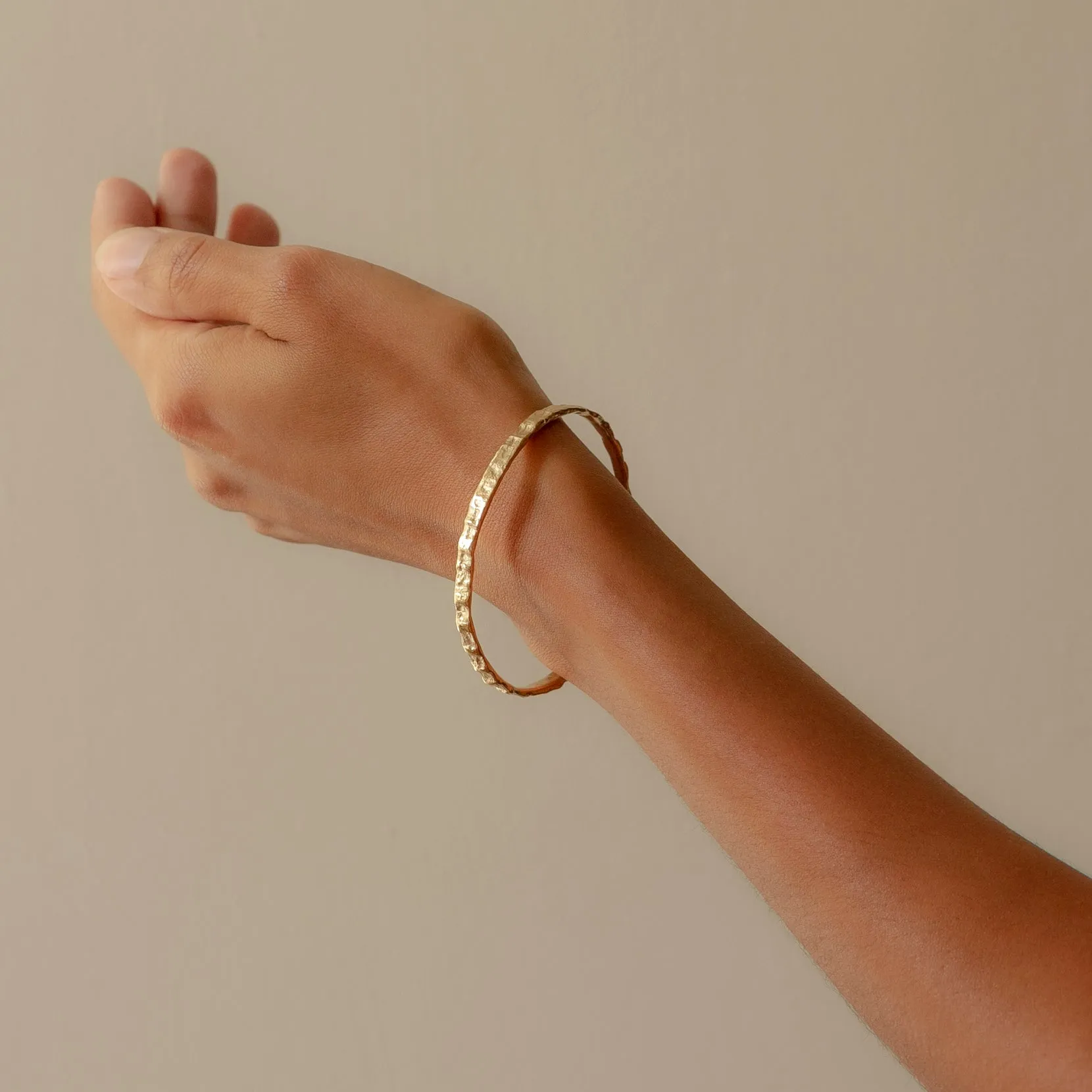 Cockle Bangle 9ct Rose Gold