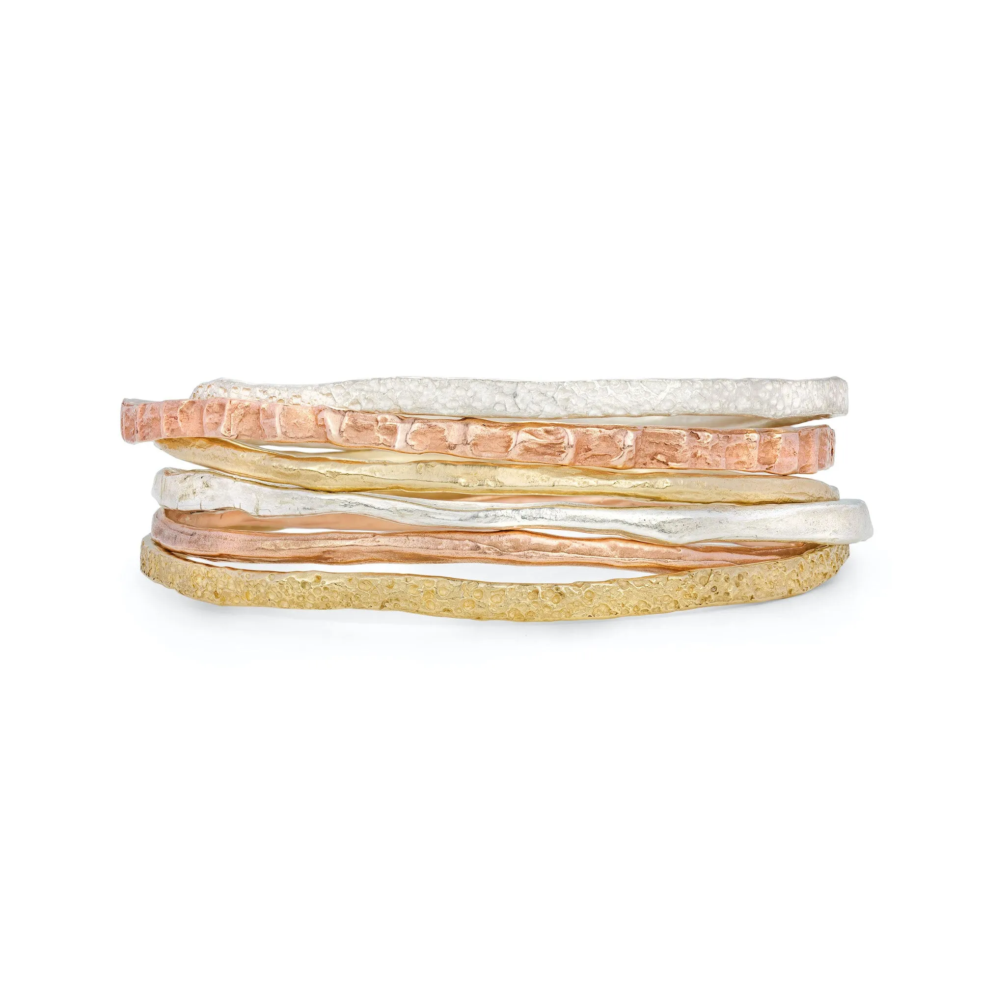 Cockle Bangle 9ct Rose Gold