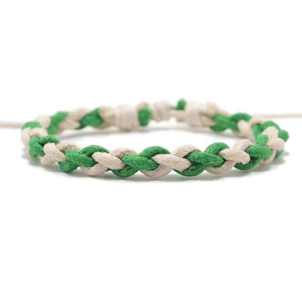 Cotton Multicolor Cotton Woven Bracelet 純棉多色編織手鍊 KJBR16056d