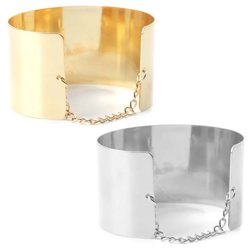 Cuff Bracelet Blanks - Extra Wide Flat Cuff - Thick Cuff for Patina or Plating - DIY Bracelet Supplies - Adjustable Bangle Cuff Gold Silver