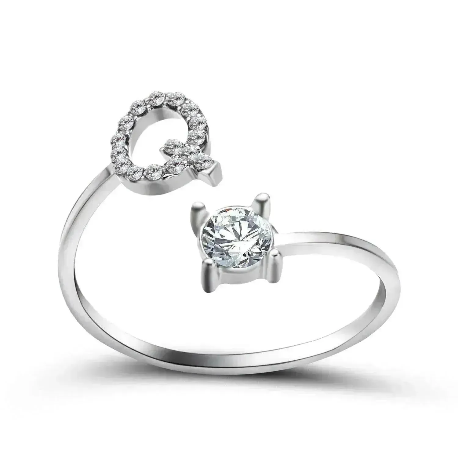 Customizable 26-Letter Ring: Fashionable & Elegant Jewelry