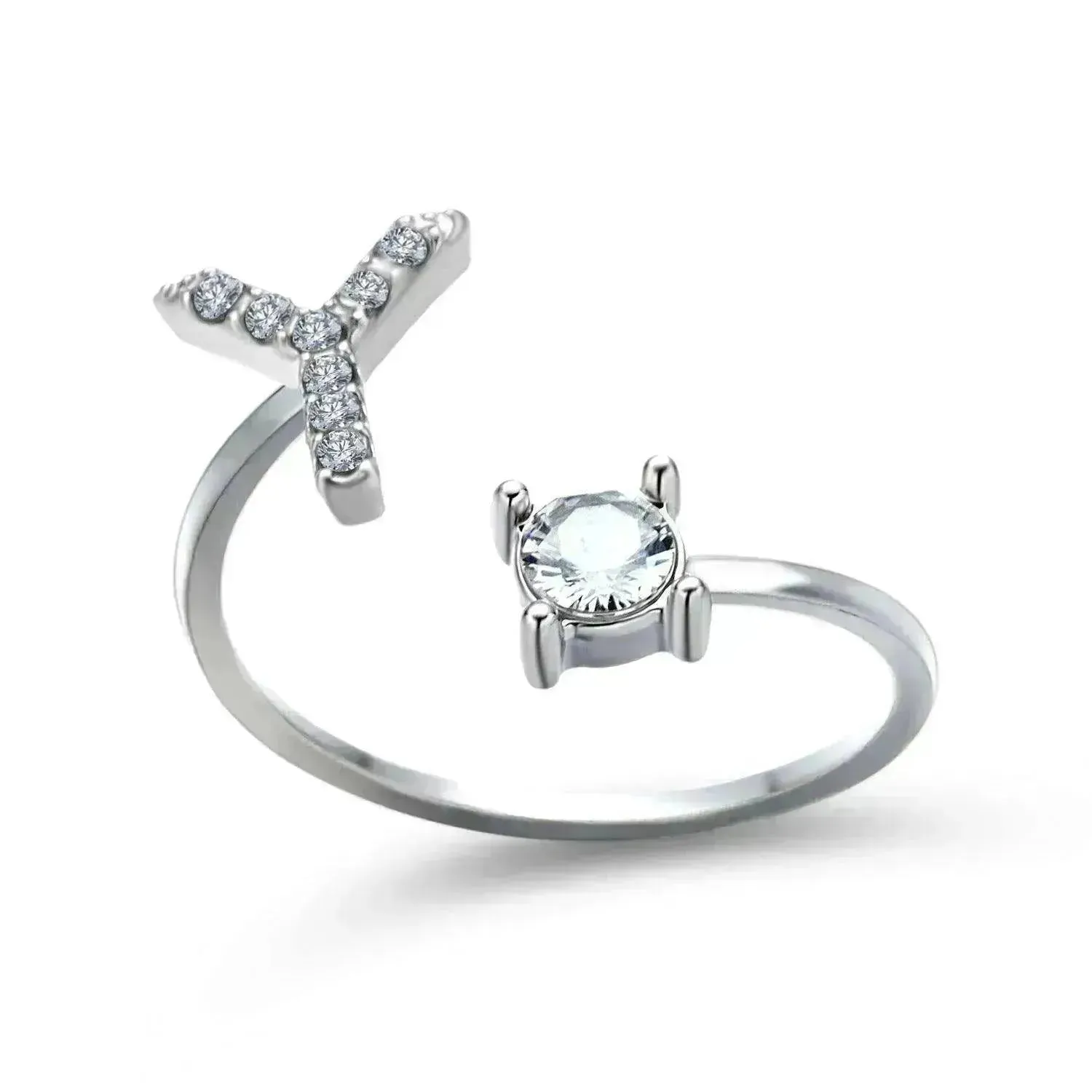 Customizable 26-Letter Ring: Fashionable & Elegant Jewelry