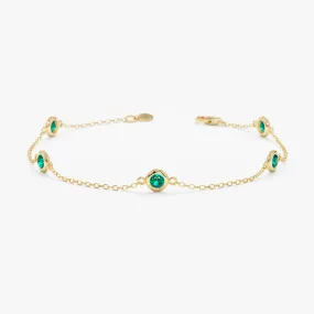 Emerald Station Bracelet, Tanya