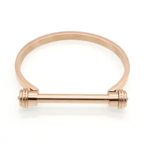 Fashion Women Barbell Dumbbell Screw Bracelet pulseira feminina Gold Bracelets & Bangles masculina Men Stainless Steel Jewelry