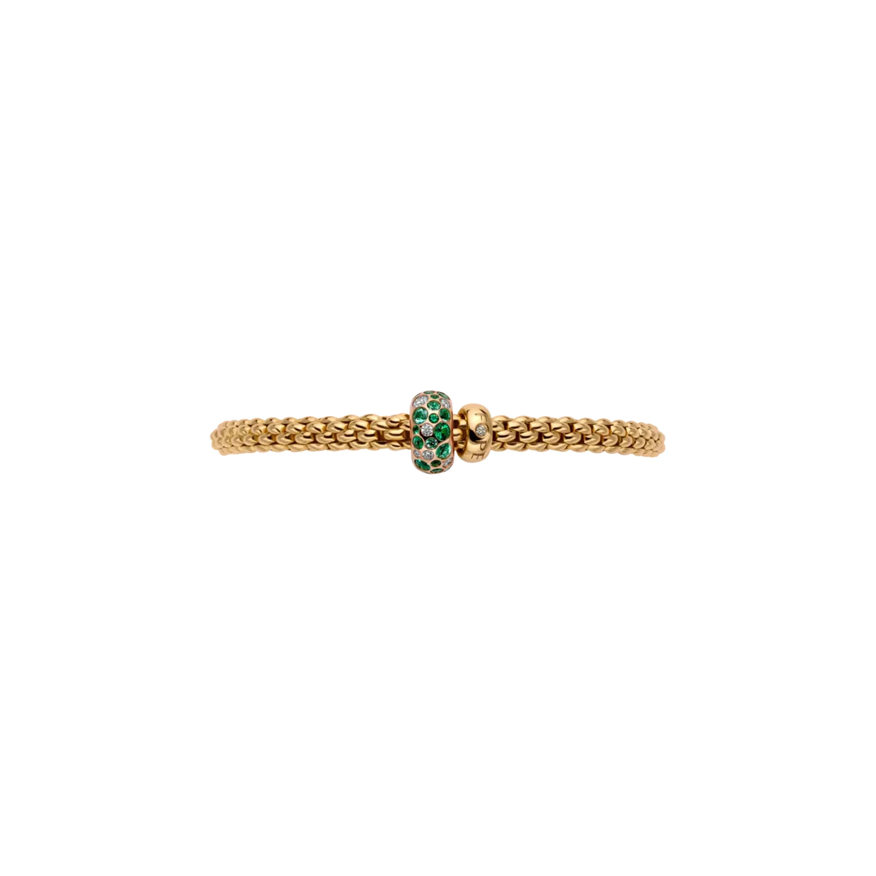 Flex'it Bracelet with Diamonds And Emeralds