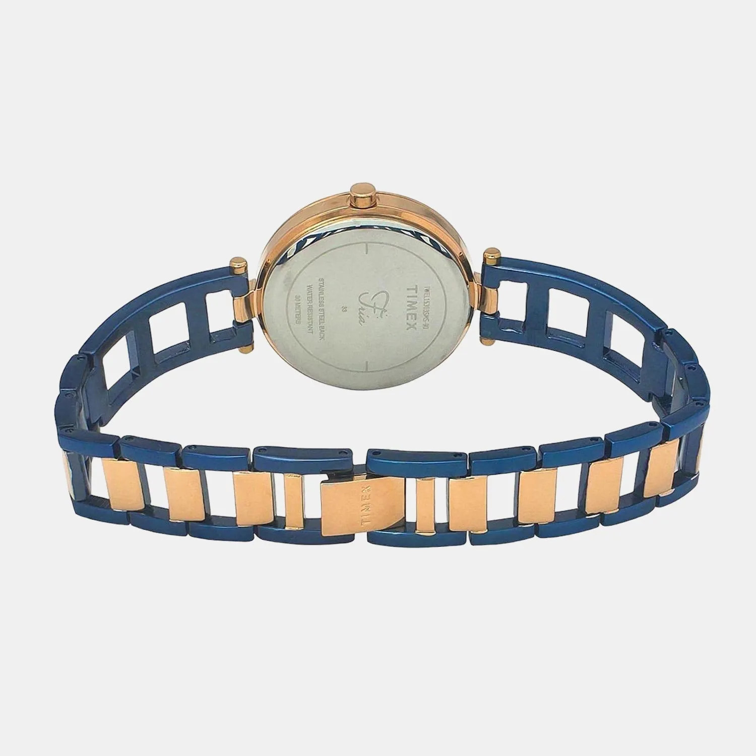 Fria Women Blue Analog Stainless Steel Watch TWEL15303