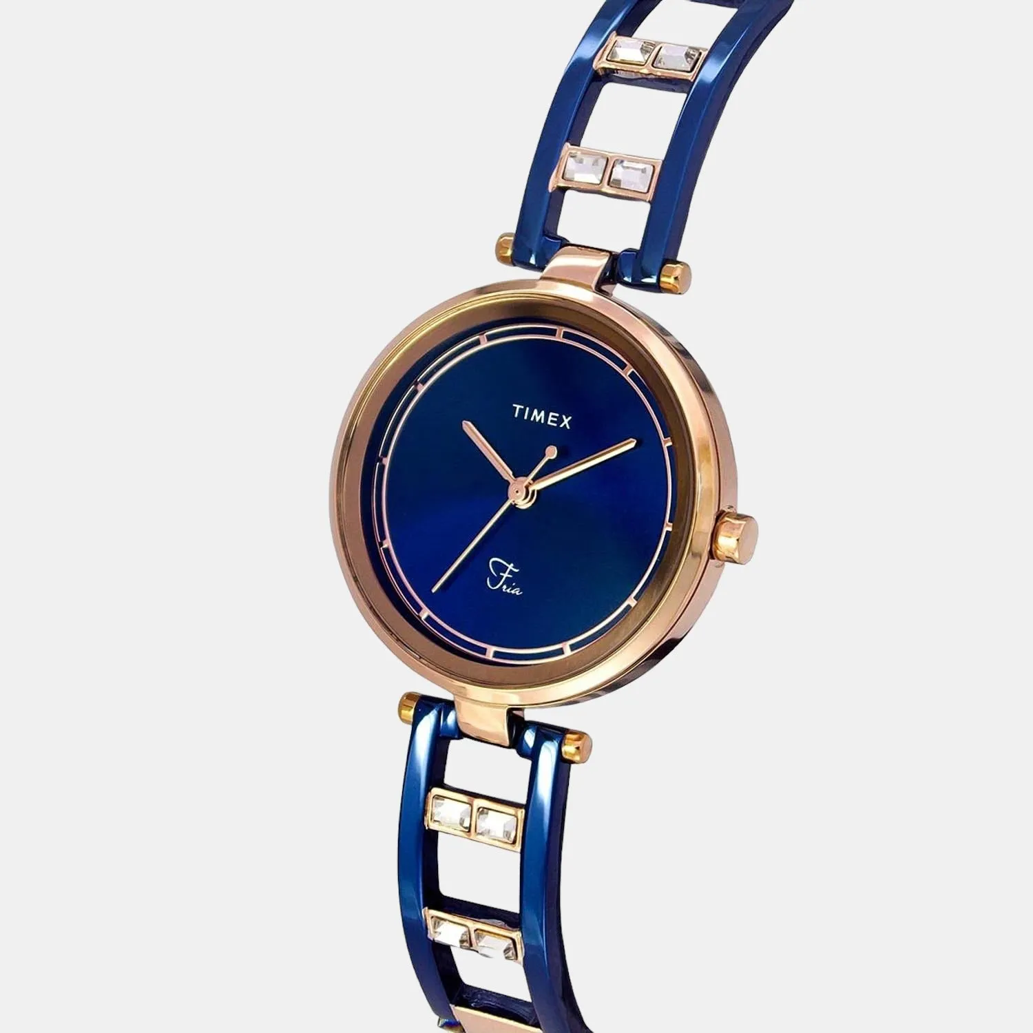 Fria Women Blue Analog Stainless Steel Watch TWEL15303