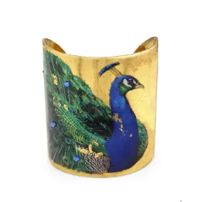 Garden Peacock 3" Gold Cuff - GN126